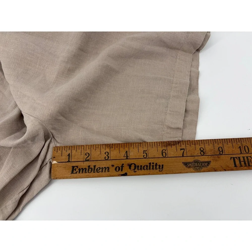 Russ‎ Berens Shorts, Beige Linen Coastal Beach 90s Malibu, Made In USA, Size XS